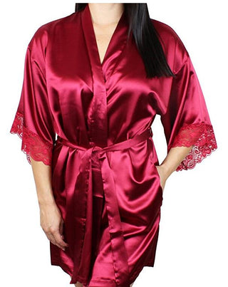 Buy as-the-photo-show2 Women&#39;s Autumn Style Sexy Lace Bathrobes