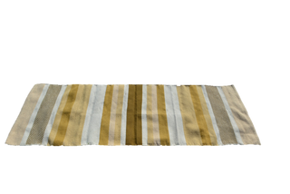 Buy brown-striped Handwoven Cotton Floor Yoga Meditation Prayer Rug