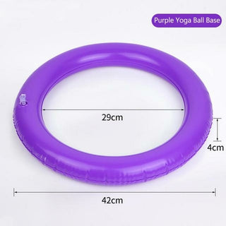 Buy purple 42CM Yoga Ball Base Fitness Balance Ball Ring Thick Explosion proof