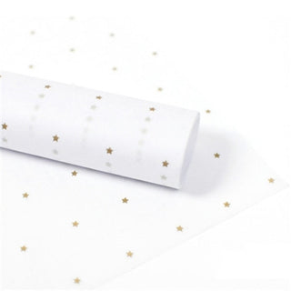 Buy gold-star-white 50*70 Cm Gift Wrapping Paper