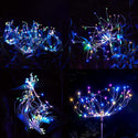 2 Pieces Multicolor Solar Firework Light Garden Decorative Lights SP