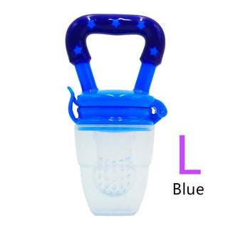 Buy blue-l Baby Silicone Feeder Teether