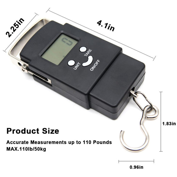 Fishing Weighting Steelyard Portable Electronic Hanging Hook Scale SP