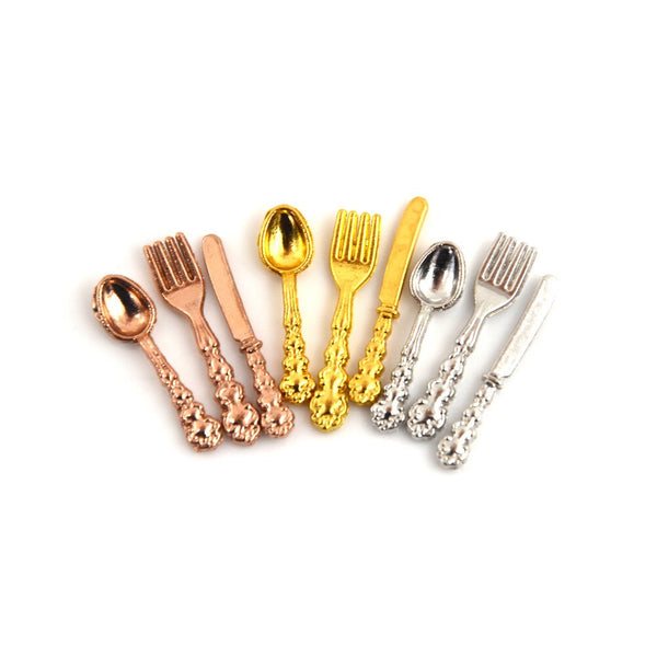 1SET  Kitchen Food Furniture Toys Tableware for 1:12 Dollhouse Miniature Accessories