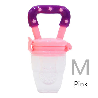 Buy pink-m Baby Silicone Feeder Teether