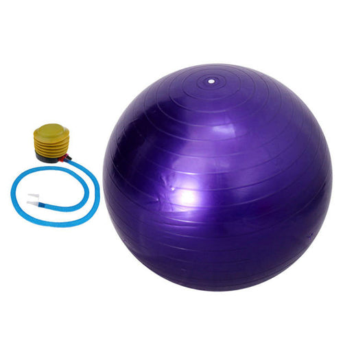 55cm Anti Burst Sports Yoga Ball w/ Pump Pilates Fitness Gym Balance
