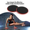 WorthWhile 1 Set Gym Fitness Core Sliders Gear on Carpet Hardwood Floors Home Abdominal Exercise Equipment Workout Accessories
