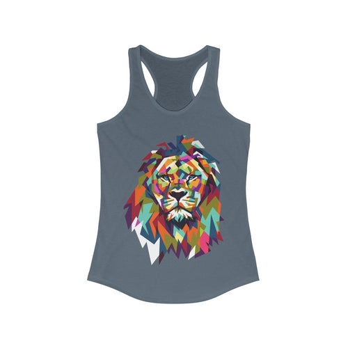 eBay Colorful Lion Graphic Racerback Tank Top
