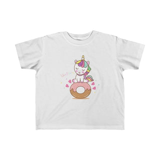 Buy white Unicorn Loves Donuts Kid Girls Tee
