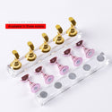 5pcs/Set Nail Practice Base Fake Nails Showing Stand Clay Finished Nail Art Finger Rest Nail Tip Seat Magnetic Nail Holder