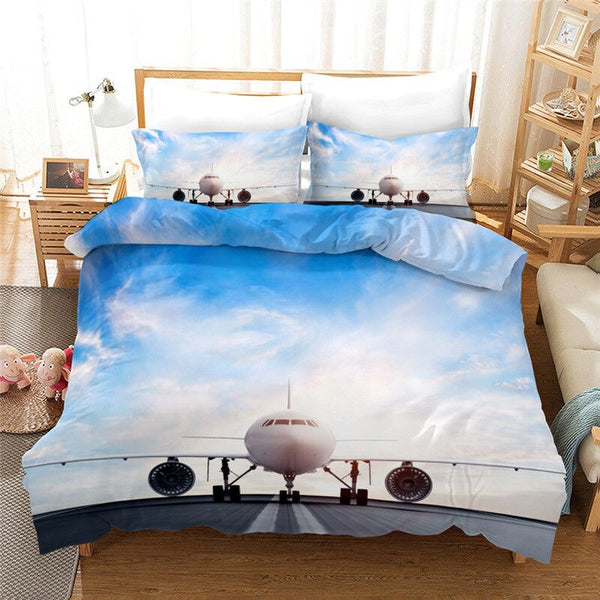 Wishstar 3D Bed Linen Airplane Digital Print