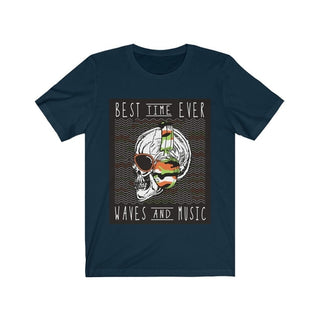 Buy navy Best Time Ever Waves and Music in Skull Head