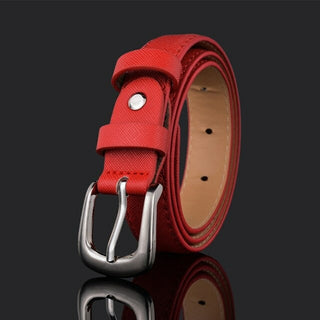 Buy 6-red-zfb-ll 66 Styles 80cm Child PU Belt Gold Metal Round Buckle Short Waistband