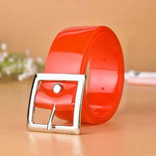Buy 10-red-zfb-tou-3-3 66 Styles 80cm Child PU Belt Gold Metal Round Buckle Short Waistband