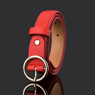 Buy 4-red-rb-ll 66 Styles 80cm Child PU Belt Gold Metal Round Buckle Short Waistband