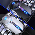 Mechanical Keyboard Black Axis Blue Switch Retro Punk Gaming Keyboard Mouse Headphone Three Piece Set Cable for Desktop Loptap