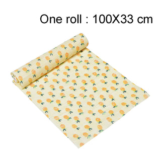 Buy 1-roll-pineapple Beeswax Food Wrap Reusable Eco-Friendly Food Cover Sustainable Seal Tree Resin Plant Oils Storage Snack Wraps