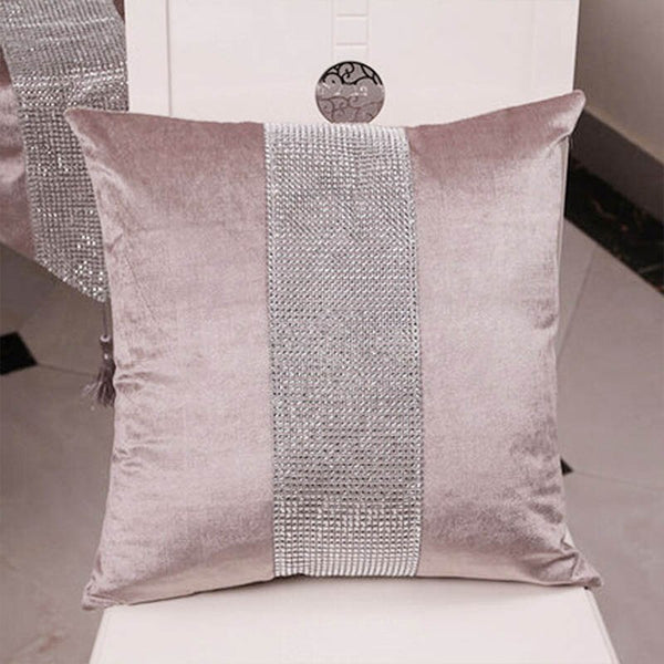 Decorative Pillow Case Flannel Diamond Patckwork Modern Simple Throw Cover Pillowcase Party Hotel Home Textile 45cm*45cm