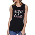 Home Is Where My Mat Is Muscle Tee Work Out Tanks Cute Yoga T-Shirt