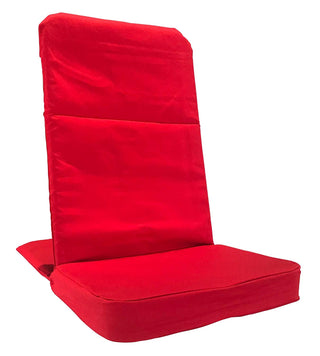 Buy red Folding Meditation Floor  Chair With Back Rest