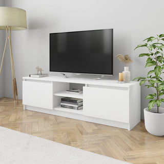 TV Cabinet White 47.2"x11.8"x13.9" Chipboard