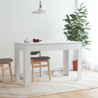 Dining Table White 47.2"x23.6"x29.9" Chipboard
