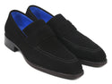 Paul Parkman Black Suede Goodyear Welted Loafers (ID#38AX95)