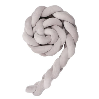 Buy 1m-grey Handmade Nordic Knot Baby Bed Bumper
