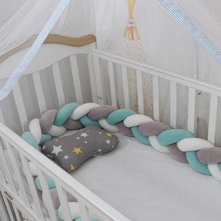 Buy gray-white-sky 3M Baby Bed Bumper Braid