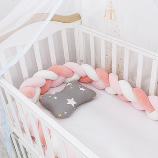 Buy pink-white-orange 3M Baby Bed Bumper Braid