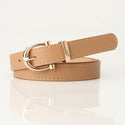 color square buckle decorative belt fashion casual