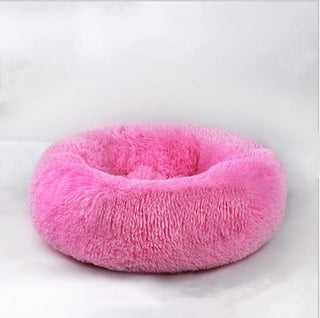 Buy pink Pet Dog Bed Comfortable Donut Cuddler Round Dog Kennel Ultra Soft