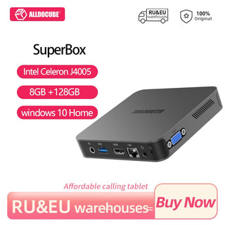 ALLDOCUBE SuperBox Mini PC Intel Celeron J4005 LPDDR4 8GB +128GB