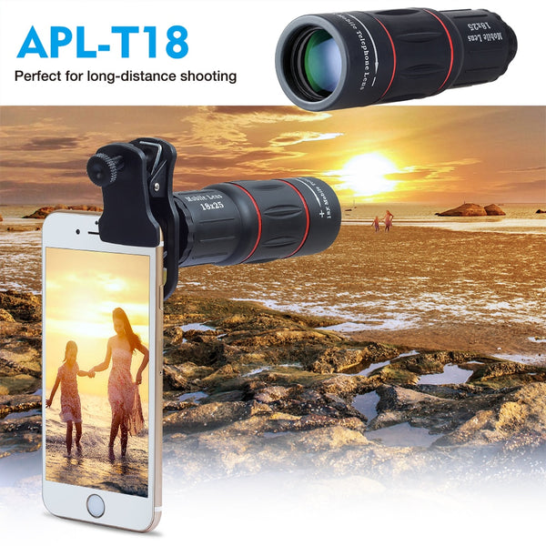 APEXEL 18X Telescope Zoom Mobile Phone Lens for iPhone Samsung