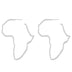 Africa Map Earrings - Webster.direct