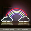 Big Size LED Neon Light Ice Cream Wall Art Sign Bedroom Decor Rainbow