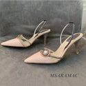 Silk Pointed Shoes