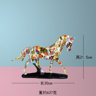 Buy printed-walking Graffiti Horse