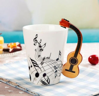 Buy style-5 Creative Music Violin Style Guitar Ceramic Mug