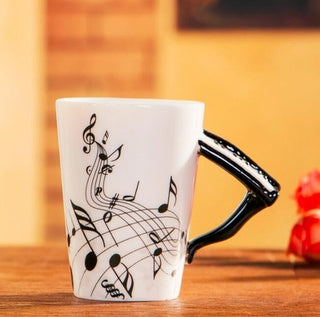 Buy style-7 Creative Music Violin Style Guitar Ceramic Mug