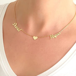 One heart For Lovers Customized Necklace