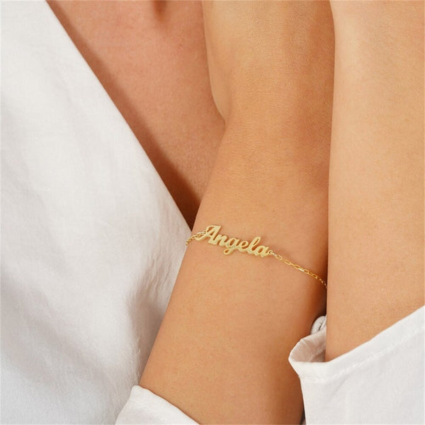 Customized Name Bracelet Personalized Fashion Stainless Steel Charm