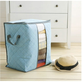 Buy blue Cysincos Non-woven Quilt Bag Clothing Toys