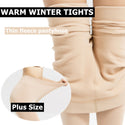 DOIAESKV Women Tights Plus Size 120D Autumn Warm Winter Fleece