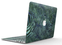 Deep Green and Blue Watercolor Zebra Pattern - MacBook Air Skin Kit