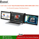 Eyoyo 13.3" 11.9" 10.1" Dual Portable Gaming Monitor IPS 1080P USB C