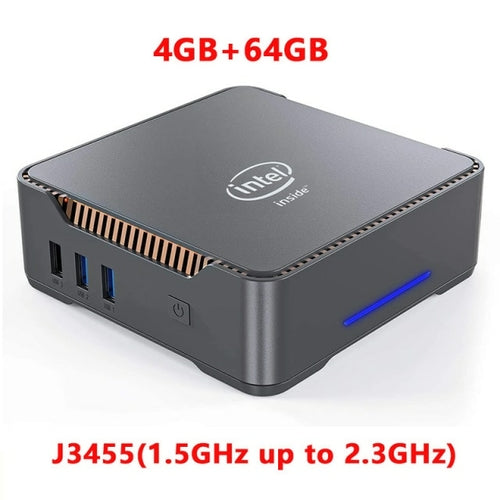 GK3V Windows 10 Mini PC Intel J4125 QuadCore DDR4 8GB 256GB SSD Dual