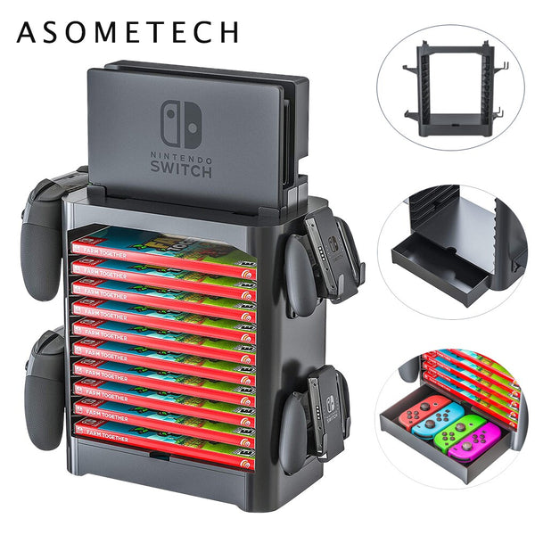 Game Storage Tower for Nintendo Switch Game Disk CD Rack Joycon