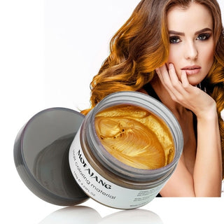 Buy gold Hair Wax Color Styling Pomade Dropshipping