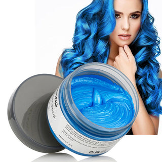 Buy blue Hair Wax Color Styling Pomade Dropshipping